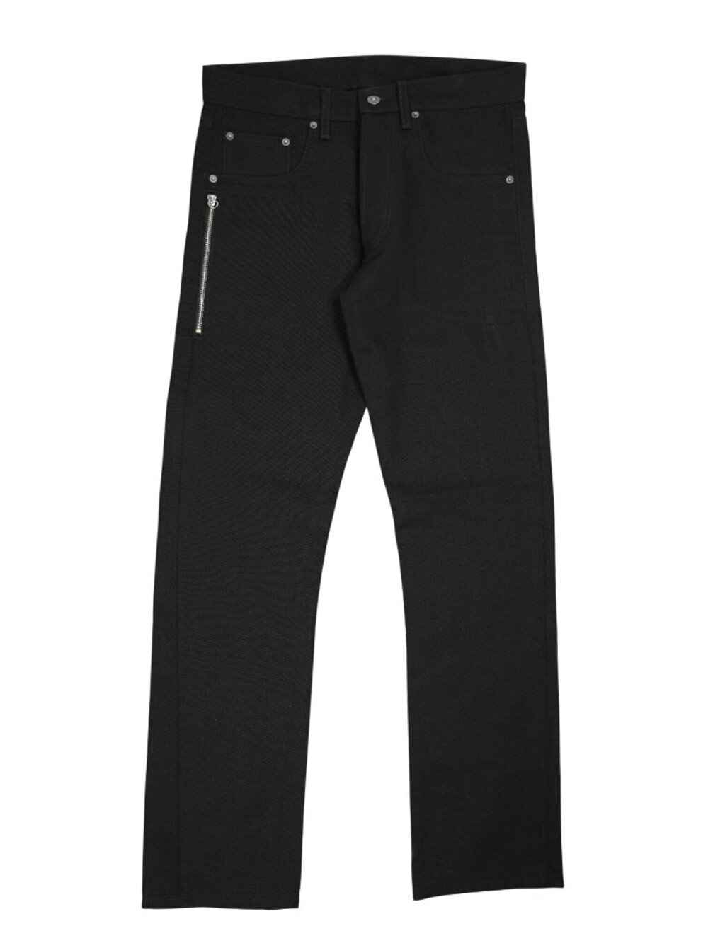 Mr. Completely Side-Zip Straight Leg Jeans in Black